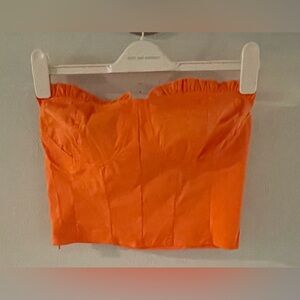 Cider Strapless Sweetheart Neckline Corset Top